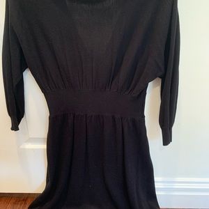 Black sweater dress